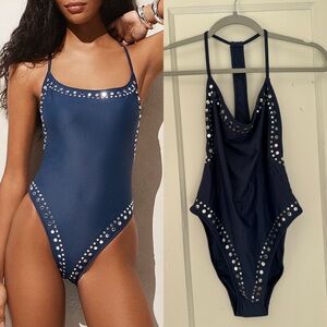 Send Offers! J. Crew Studded Racerback One-Piece Swimsuit